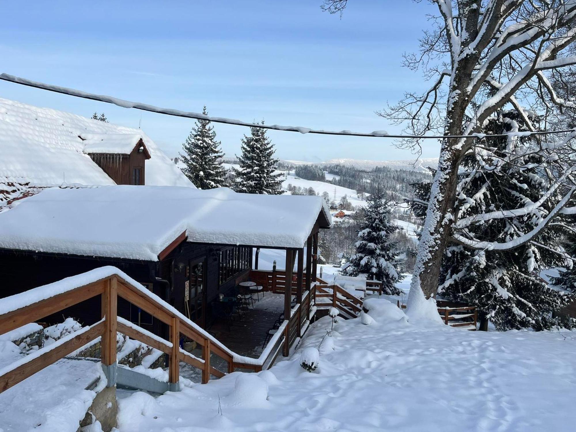 Penzion Harry Na Sjezdovce Krkonose วีโซเก นาด ยิเซโรว์ ภายนอก รูปภาพ
